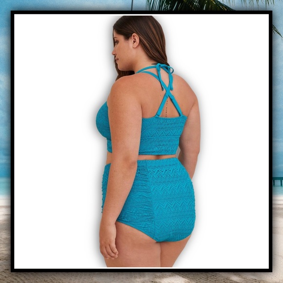 💥NEW💥 TORRID High Waist Crochet Swimsuit Bottoms #T681r - Picture 4 of 7